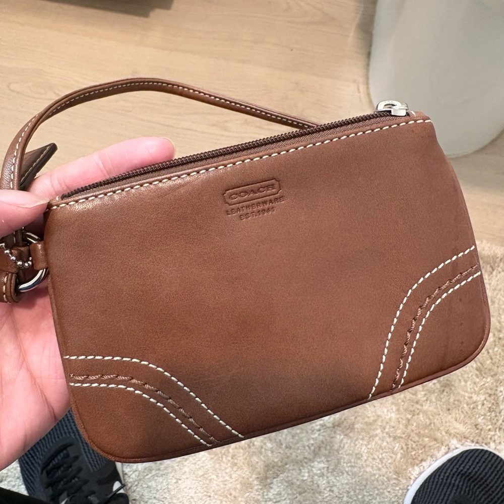 Coach brown Leather